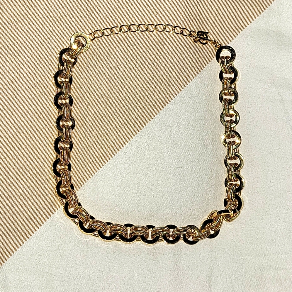 COPY - Gold Circle Links Necklace